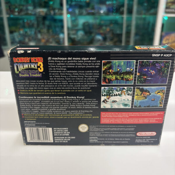 Nintendo Snes DONKEY KONG COUNTRY 3 Super Nintendo Pal ITA - immagine 3