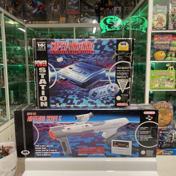 Nintendo Snes Power Station GIG + Scope 3 Super Nintendo Pal ita GIG