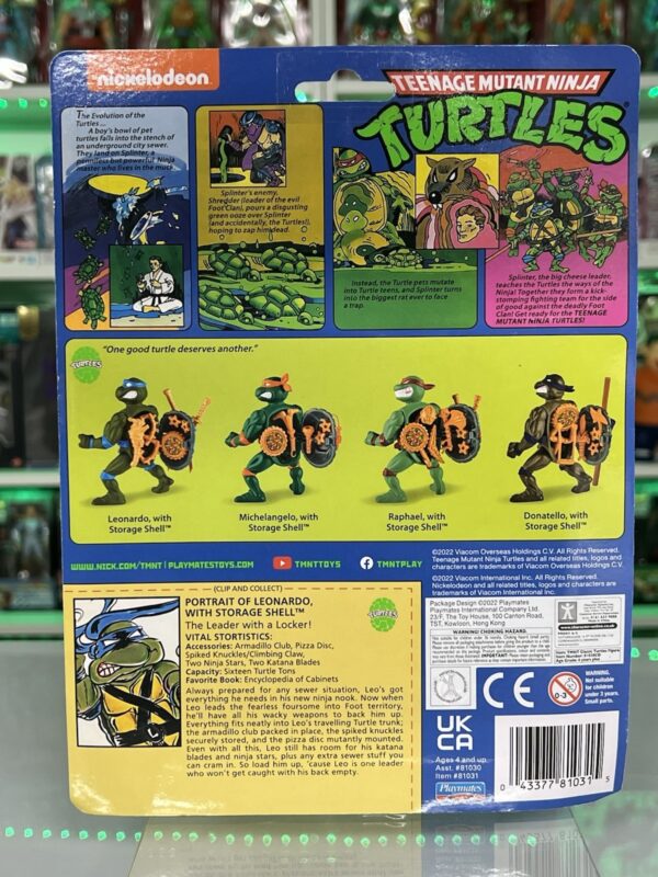 Playmates Nickodeon TMNT Serie Storage - Leonardo With Storage Shell - immagine 4