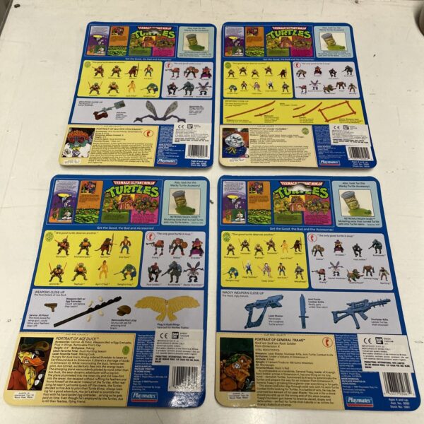 Playmates Vintage Teenage Mutant Ninja Turtles Card Backs 1990s TMNT - ENG - - immagine 4