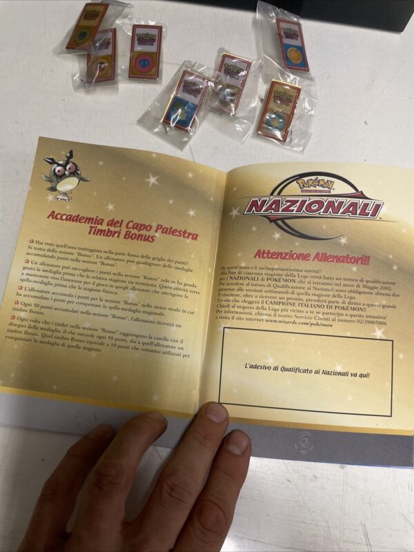 Pokemon Nintendo LOTTO spille + Libro delle Medaglie LEGA League Vintage NEO - immagine 7