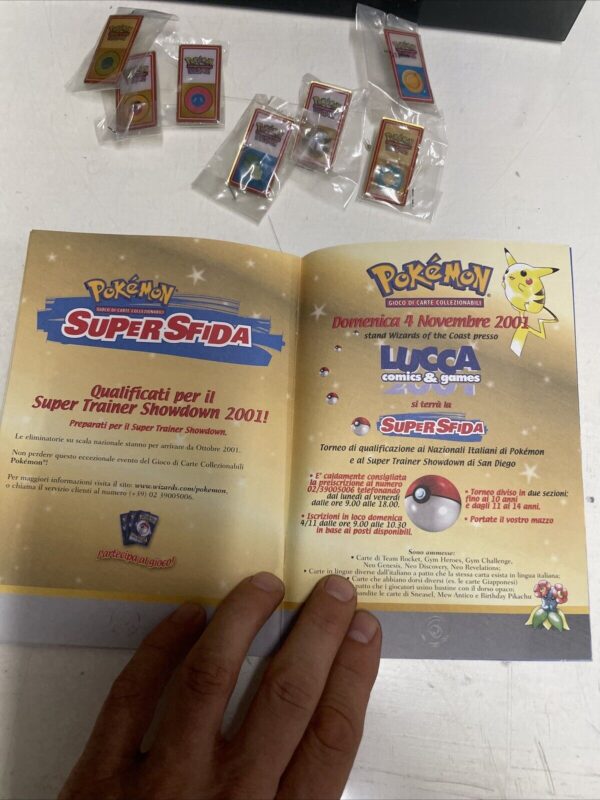 Pokemon Nintendo LOTTO spille + Libro delle Medaglie LEGA League Vintage NEO - immagine 8