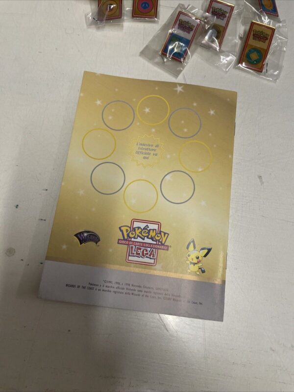 Pokemon Nintendo LOTTO spille + Libro delle Medaglie LEGA League Vintage NEO - immagine 10