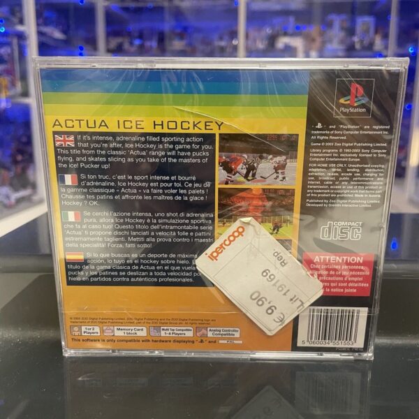 SONY Ps1 ACTUA ICE HOCKEY zoo classics Sony Playstation Pal NUOVO SIGILLATO! - immagine 3