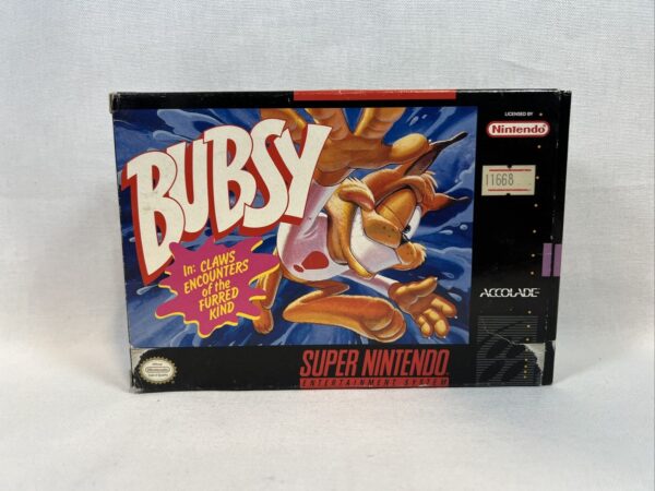 Super nintendo Scatola SNES per gioco Bubsy SOLO SCATOLA - immagine 3