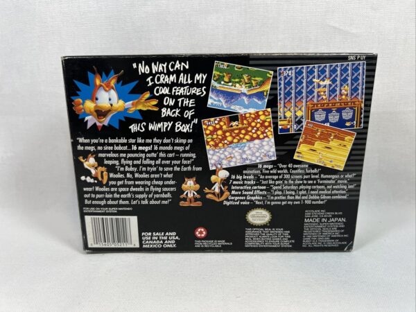 Super nintendo Scatola SNES per gioco Bubsy SOLO SCATOLA - immagine 4