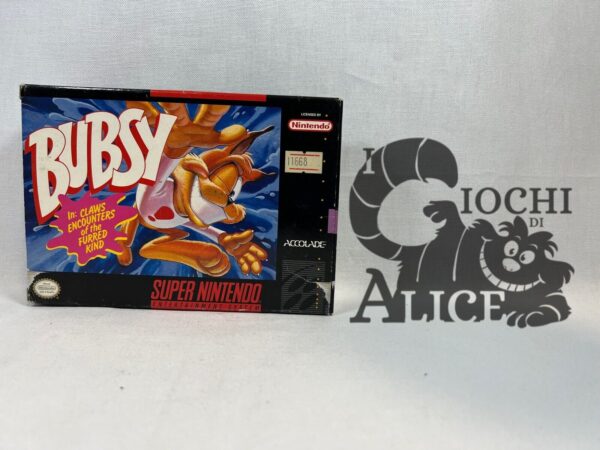 Super nintendo Scatola SNES per gioco Bubsy SOLO SCATOLA