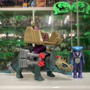 TYCO  Dinoriders Monoclonius with Mako  Dino Riders  1987