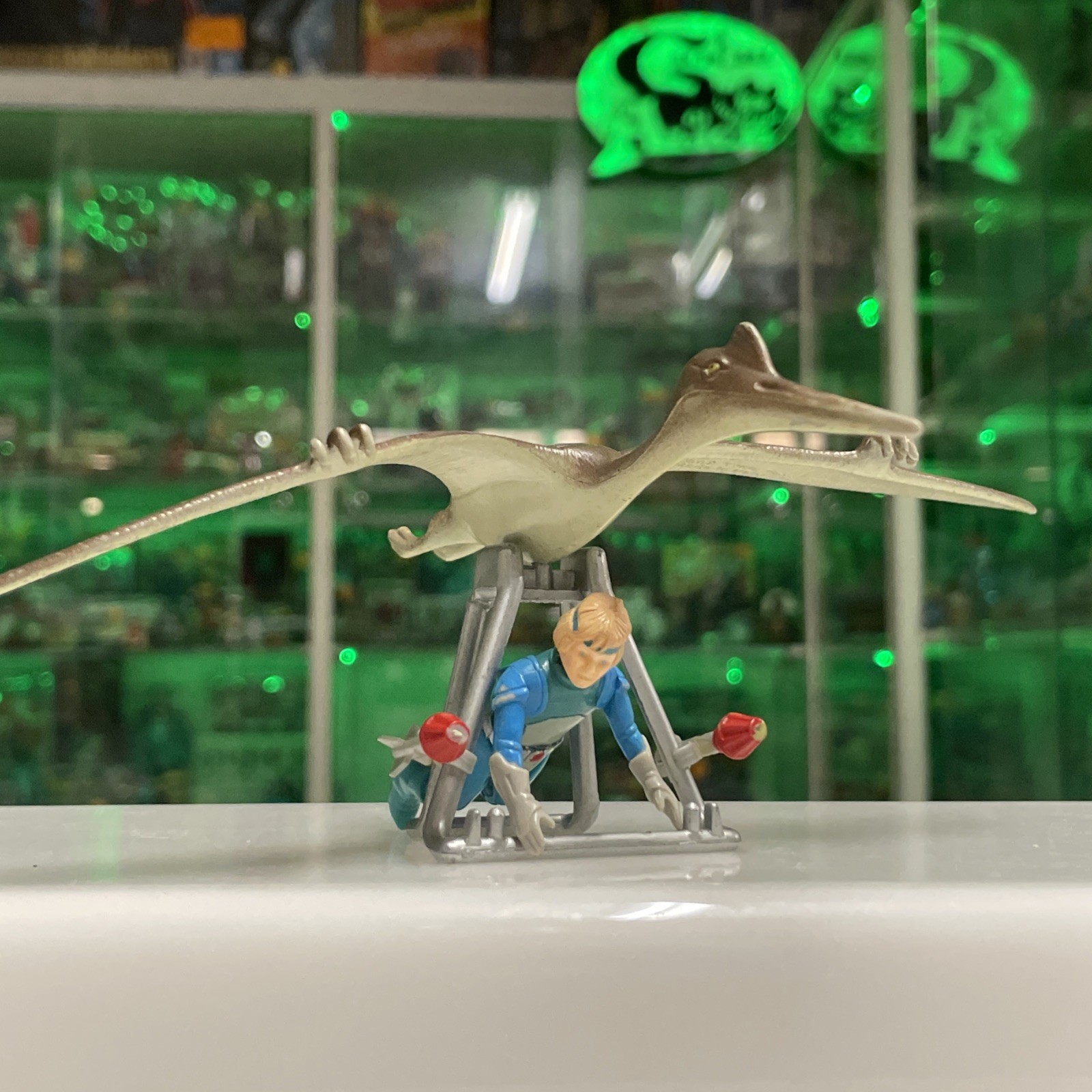 TYCO Dinoriders Pterodactyl with Llahd Dino Riders 1987