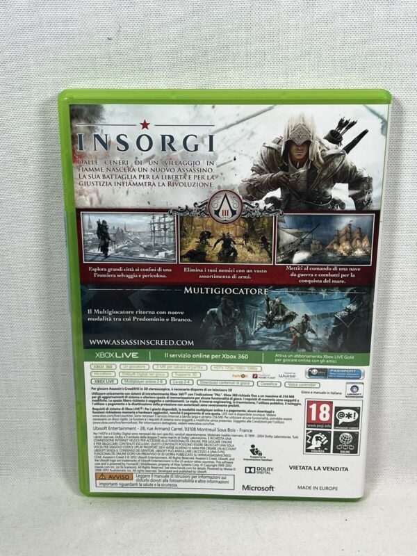 XBOX 360  Videogioco - Assassin’s Creed III Join Or Die Edition Pal Multi - immagine 11