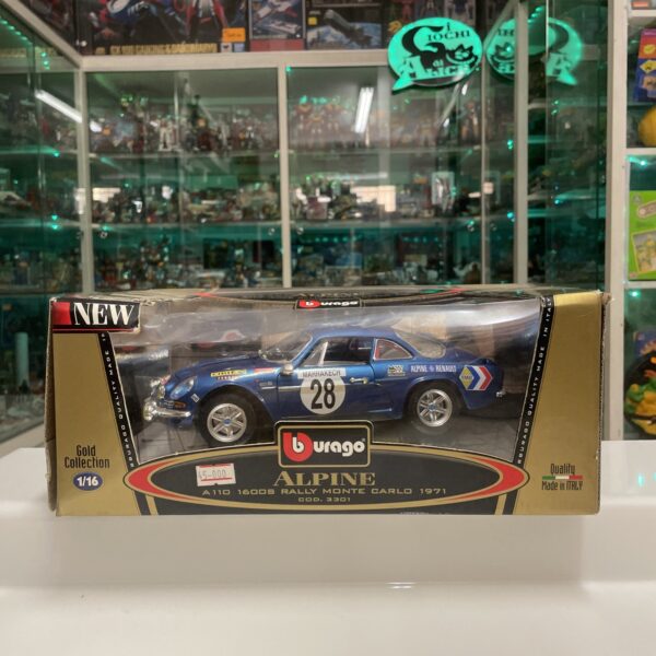 BURAGO Alpine A110 1600s Rally Monte Carlo 1971 GOLD COLLECTION 1/16