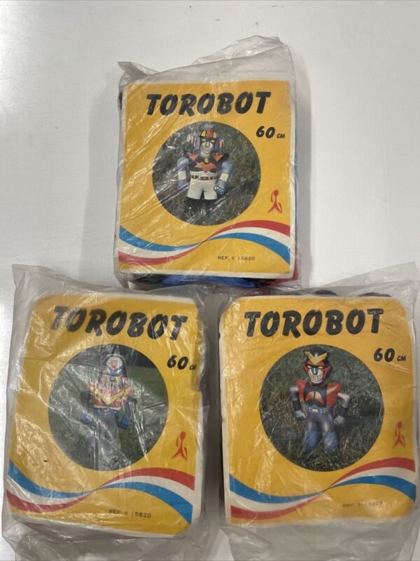 CEPPIRATTI TOROBOT GONFIABILE ALTO 60 CM. ANNI 70 SET COMPLETO