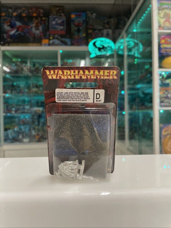 Citadel  Warhammer Fantasy Oldhammer DWARF LORD WITH PISTOL AND AXE Metal