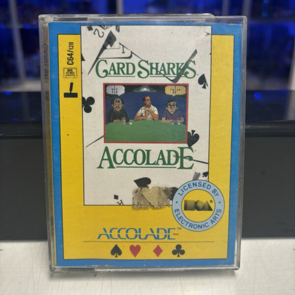 Commodore C64 CARD SHARKS Commodore Cassette