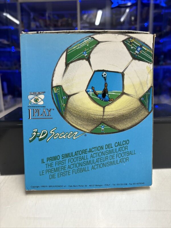 Commodore C64 I Play 3D Soccer Commodore Cassette Box Simulmondo - immagine 3