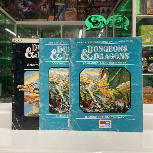 EG TSR  - Dungeons & Dragons  - Set 3 Scatola Verde - Vintage Originale D&D