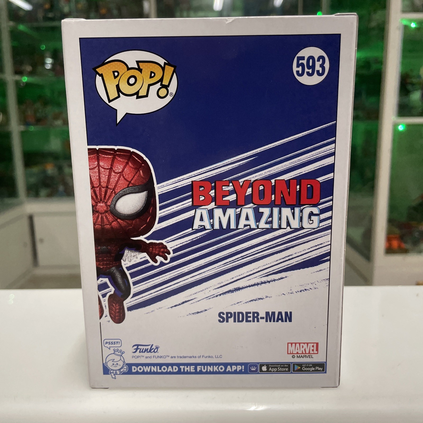 FUNKO POP Marvel 593 Spider-man Diamond Collection - immagine 4