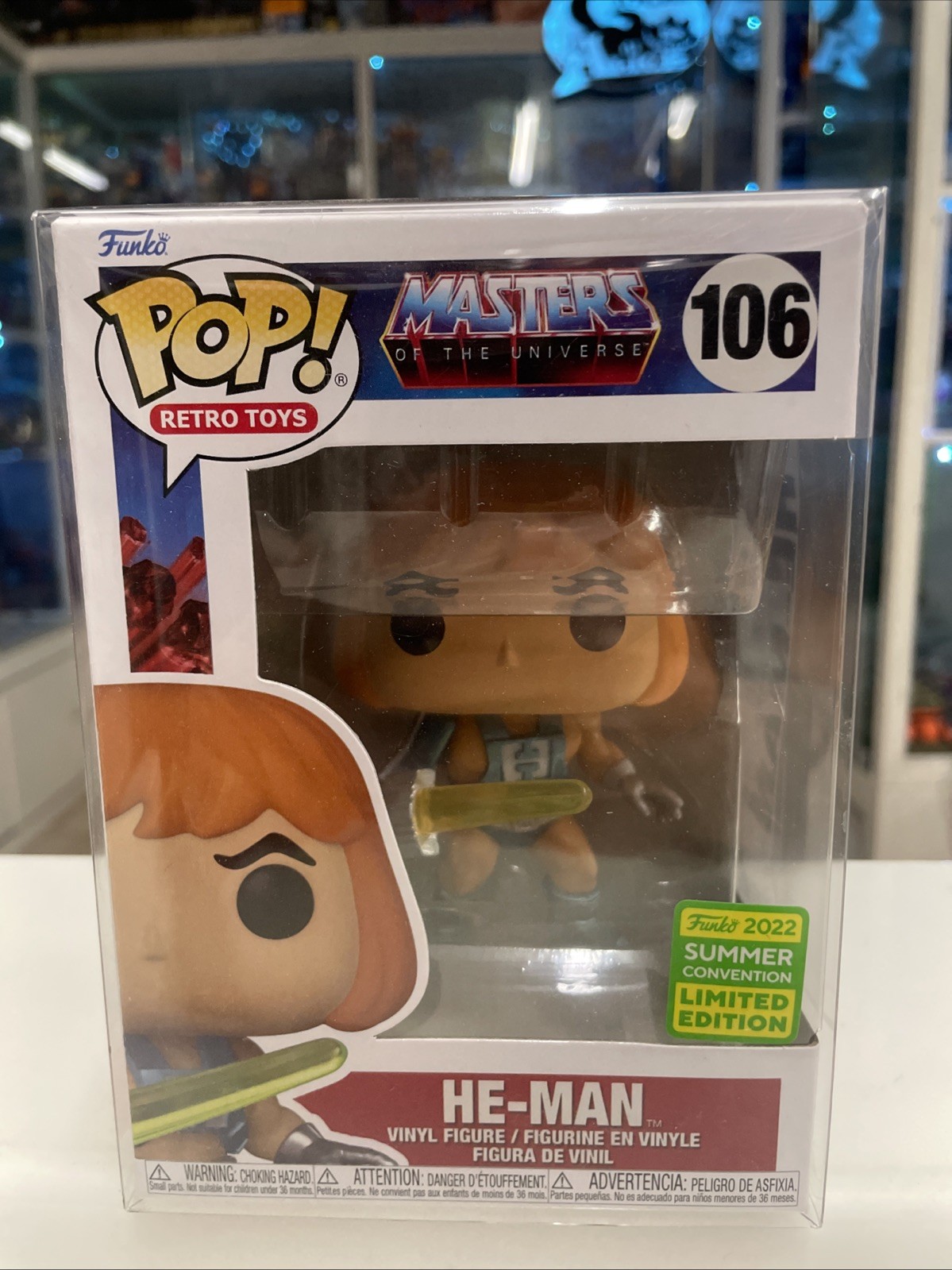FUNKO POP Retro Toys Masters Of The Universe # 106 Laser Power He-Man - immagine 3
