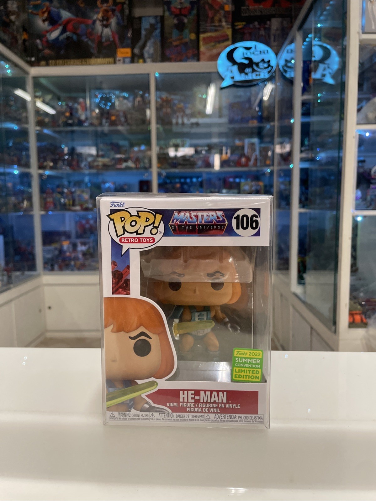 FUNKO POP Retro Toys Masters Of The Universe # 106 Laser Power He-Man