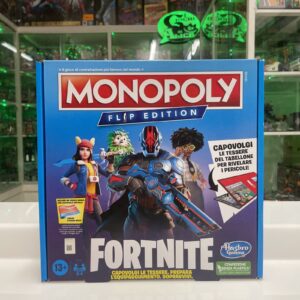 Hasbro - MONOPOLY Flip Edition   - FORTNITE - Gioco da tavolo - Nuovo Sigillato