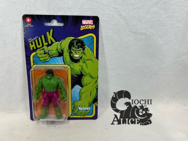 Hasbro Marvel Legends Retro Figura THE INCREDIBILE HULK 3,75 pollici - Kenner