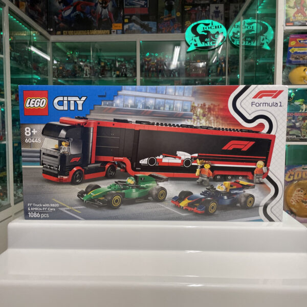 Lego City 60445 - Autotrasportatore F1® con monoposto RB20 e AMR24  - Nuovo