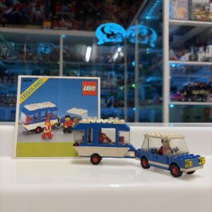 Lego System City Town 6694 Car with Camper - completo 100% Vintage