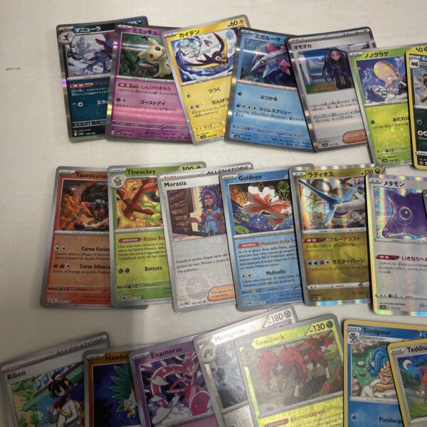 Lotto Carte Pokemon mix 500 ITA ENG JAP Rare e Brillanti Recenti Pikachu C - immagine 4