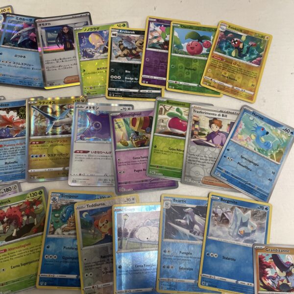 Lotto Carte Pokemon mix 500 ITA ENG JAP Rare e Brillanti Recenti Pikachu C - immagine 5