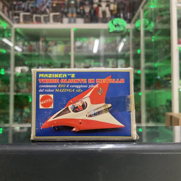MATTEL-MAZINGA Z-TURBO ALIANTE IN METALLO-ART.7749-CON SCATOLA E RAZZI-USATO
