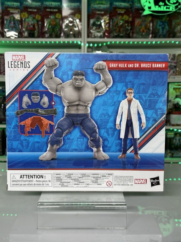 Marvel Legends Comics Ver. - Serie Avengers - Gray Hulk And Bruce Banner - immagine 4