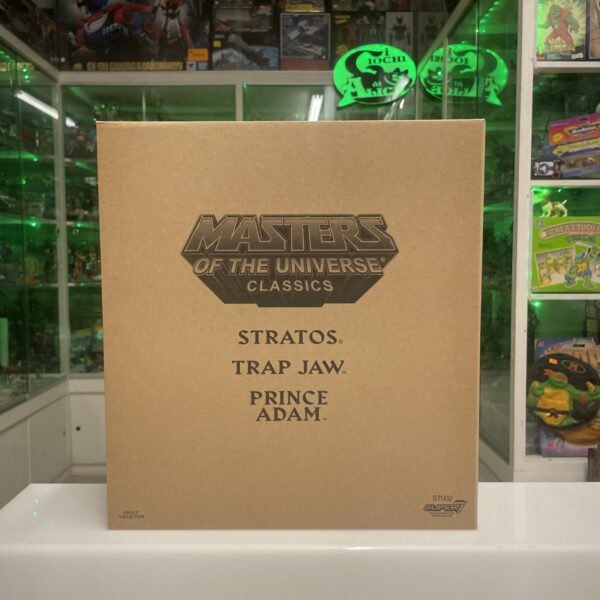 Mattel STRATOS TRAP JAW PRINCE ADAM Super 7 MOTUC Power Con Exclusive  NUOVO