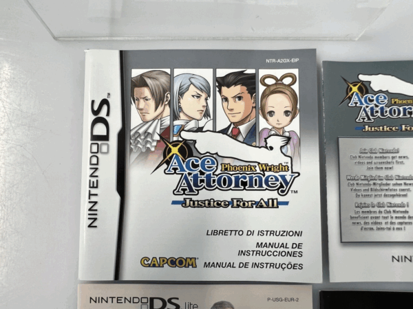 NINTENDO DS 2DS 3DS Phoenix Wright Ace Attorney Justice For All pal Ita - immagine 9