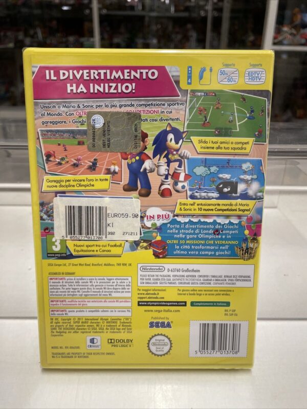 NINTENDO MARIO E SONIC AI GIOCHI OLIMPICI DI LONDRA WII WIIU ITALIANO NUOVO NEW - immagine 3