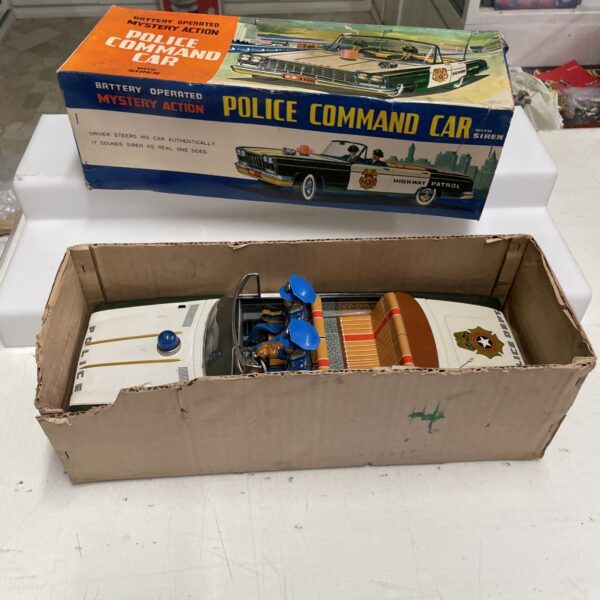 NOMURA T.N. Toys Mystery Action POLICE COMMAND CAR Tin Toys Vintage P.D.4108 - immagine 7