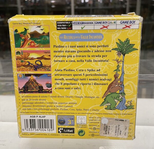 Nintendo Game Boy Advance Alla Ricerca Della Valle Incantata Pal ita - BOX ONLY - immagine 3