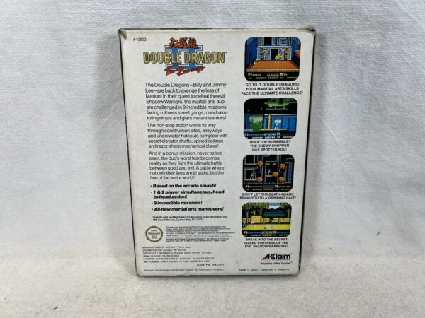 Nintendo Nes Videogioco - Double Dragon II the revenge Pal A UKV - immagine 4