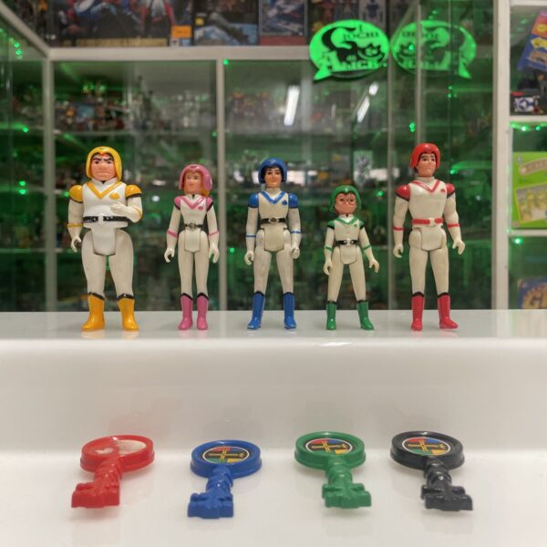 Panosh  - VOLTRON Set Piloti Vintage con Casco LIONBOT GOLION Chiavi