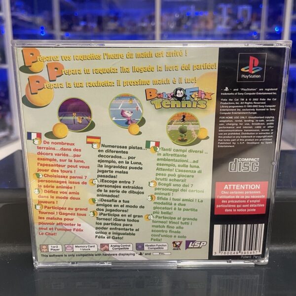 SONY Ps1 Baby FELIX Tennis Sony Playstation Pal - immagine 3