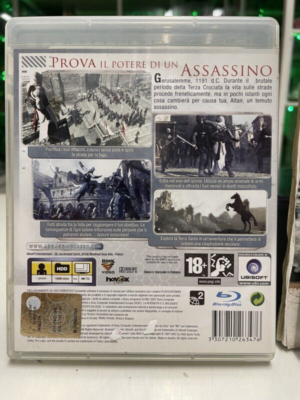 SONY Ps3 Playstation Assassin's Creed Pal ita + Soundtrack + Prints + Booklet - immagine 3