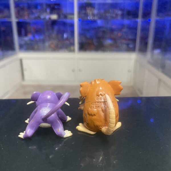 TOMY RATATA & RATICATE Pokemon card figures TOMY originali - immagine 5