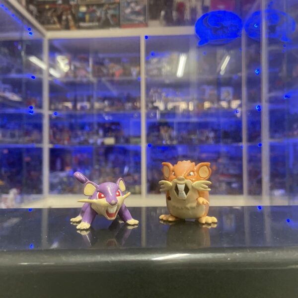 TOMY RATATA & RATICATE Pokemon card figures TOMY originali