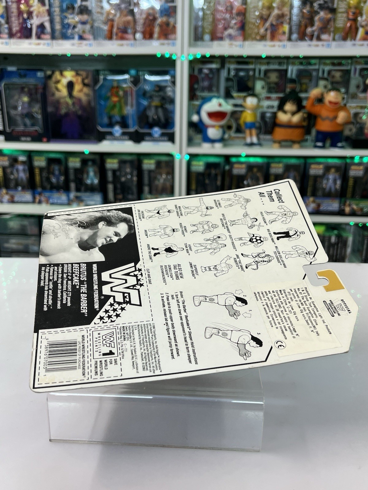 WWF Hasbro Brutus Barber Beefcake Wrestling Figure Series 1 1990 - immagine 9