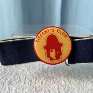 cintura cinghia Blu Tuffany’s Club portalibri vintage anni 70