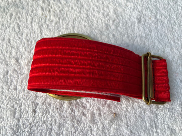 cintura cinghia Rossa Charlie Chaplin Bubble Inc  portalibri vintage anni 70 - immagine 3