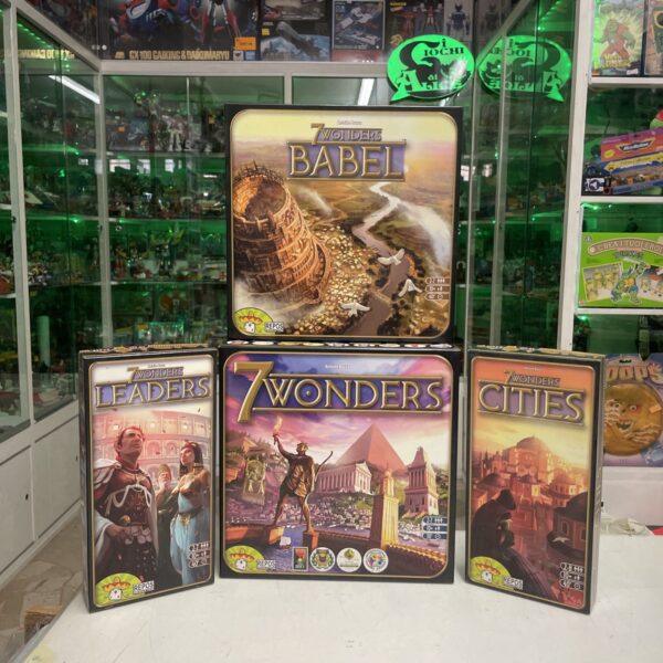 Asmodee 7 WONDERS - Base + Cities + Leaders + Babel + wonder pack