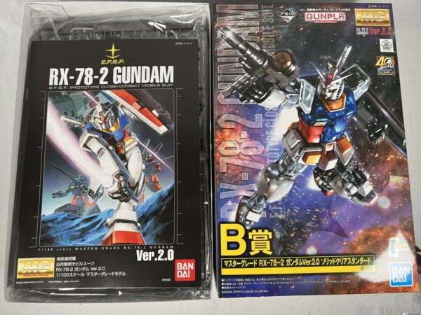 Bandai Ichiban Kuji B MG Model Kit Gundam RX-78-2 ver. 2.0 40th con trasparenze - immagine 8