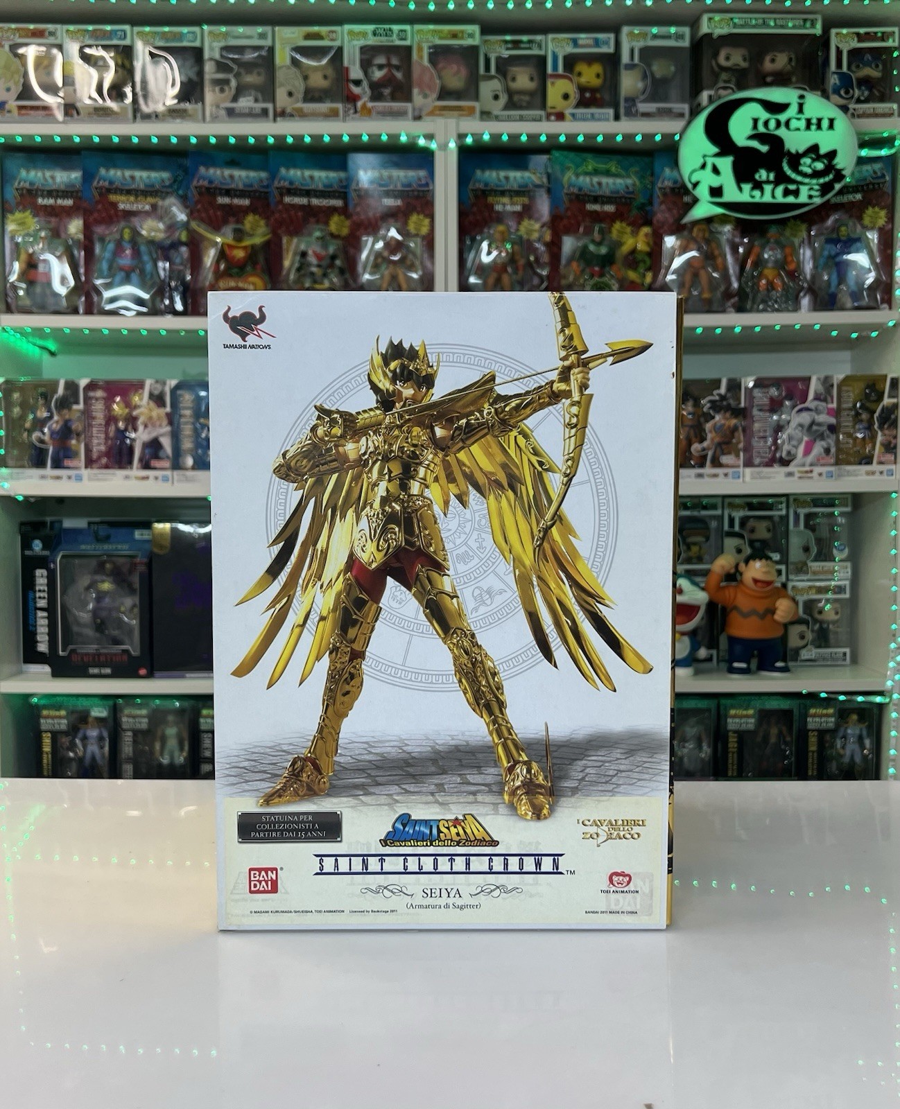 Bandai Myth Cloth - Tamashi Nation - Serie Crown Seiya Sagitter Sagittarius 30cm