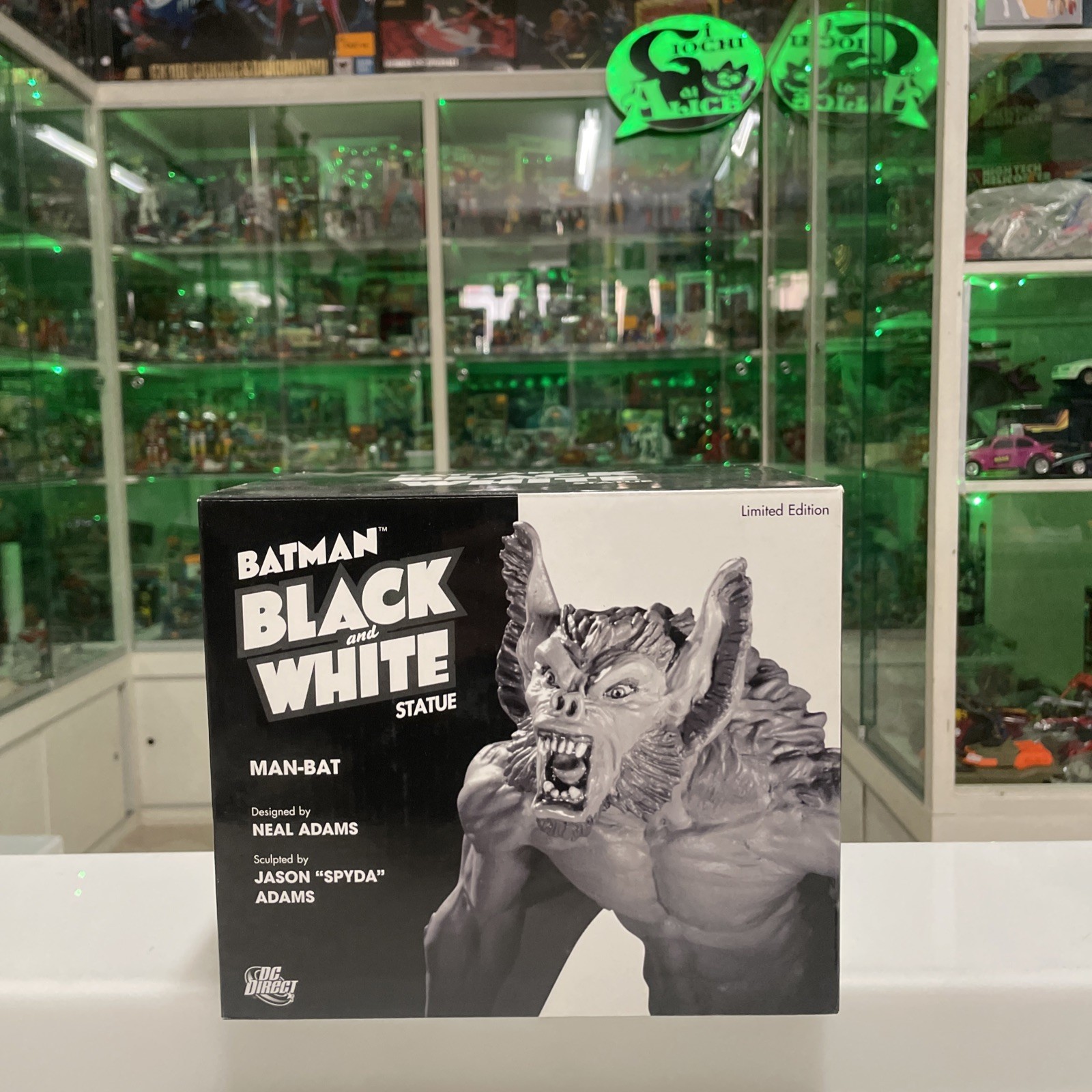 Dc Direct - Batman Black and White - Statue - Man-bat By Neal Adams - Nuova