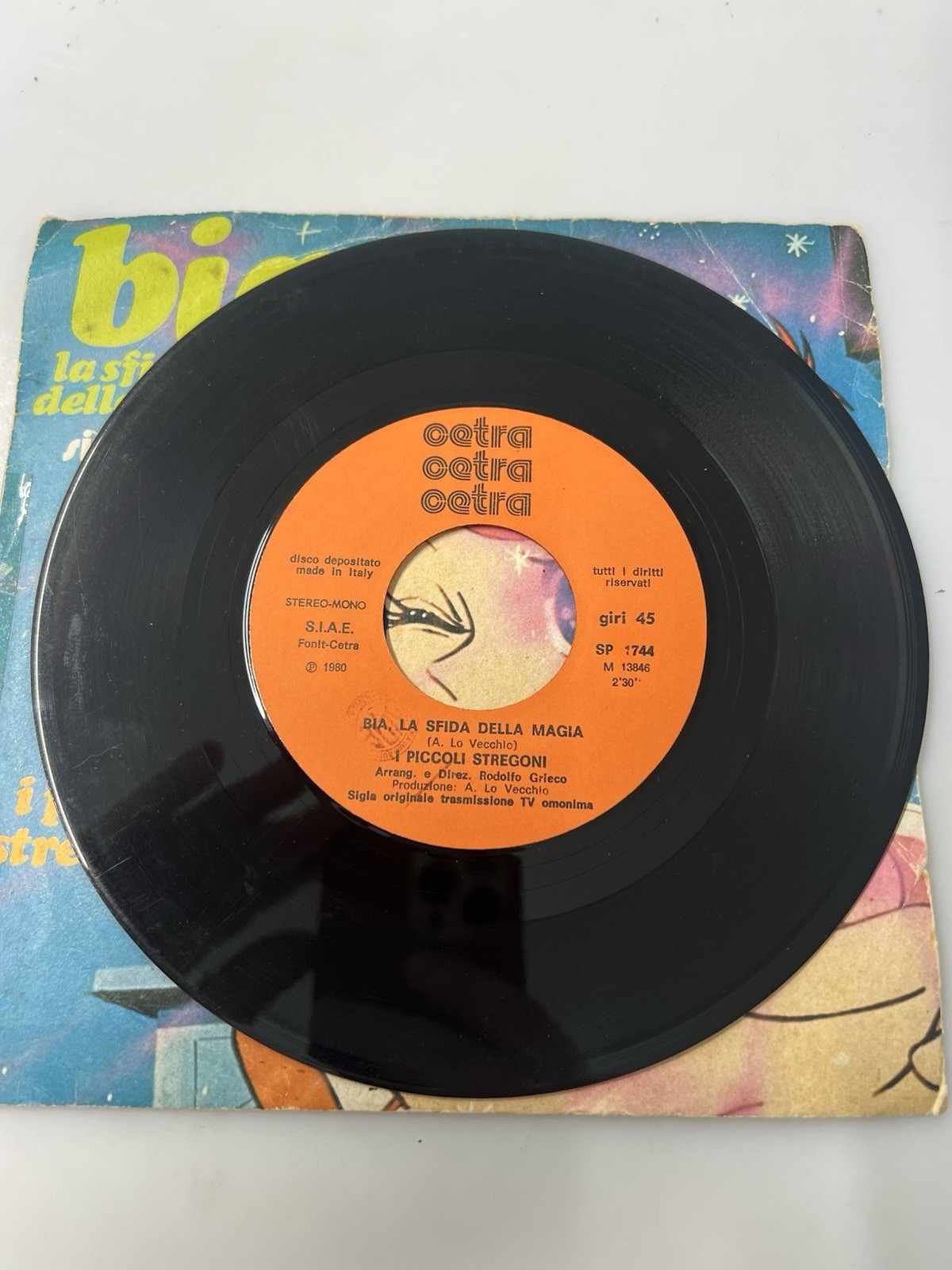 Disco 45 Giri Sigla Bia La sfida della magia sigla tv i piccoli stregoni - immagine 6